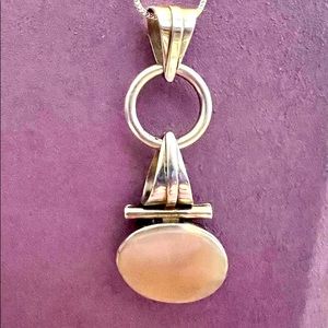*SOLD LOCALLY* Sterling Mother of Pearl Pendant and Chain